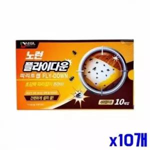 WL 간편 설치 초강력 파리잡이 끈끈이 x10개 파리잡기