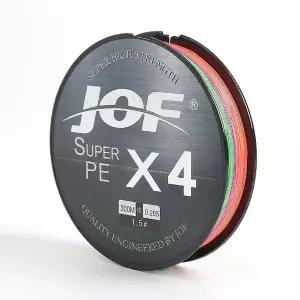 300m JOF 내림낚시 오색 낚싯줄 4합사 PE합사 1.5호 (WFHJJRU)