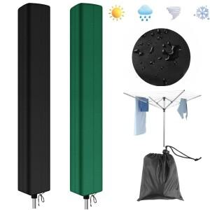 방수 회전식 빨래줄 커버 165x16x16CM 에어러 커버녹슬지 않는 지퍼 포함 다용도 건조기 파라솔