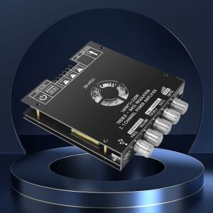 ZK-HT21 오디오 전력 증폭기 모듈 DC15-36V TDA7498E 보드 160WX2 + 220W 2.1 채널 HiFi Bluetooth 호환