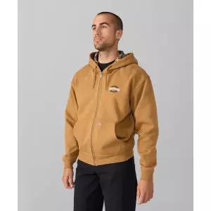 [국내 매장품] DICKIES 디키즈 X 트레셔 후드 집업 Brown Duck 198203