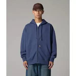 [국내 매장품] DICKIES 베이직 로고 후드 집업 Navy 198262