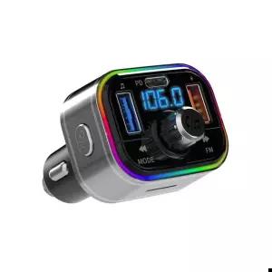 시가잭 블루투스 무선 카팩 무드등 핸즈프리 고속 충전 7in1