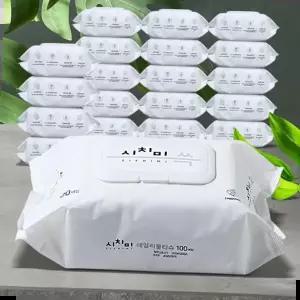 아기물티슈 물티슈 유아물휴지 도톰한엠보싱 센스샤워 100매 20팩