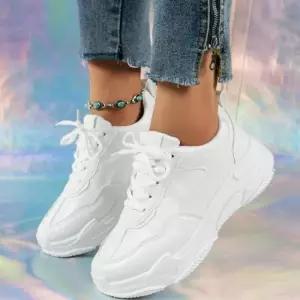 [라일리] Rly 운동화 어글리슈즈 키높이 여자 화이트 캐주얼