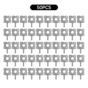 30/50pcs 스폿 용접기 니켈 시트 액세서리 18650 리튬 배터리 팩 파편 커넥터 U 자형 도구