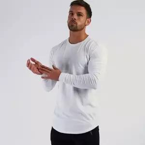 여름긴팔 남성 트레이닝복 긴팔티 라운드 머슬핏긴팔 티셔츠 데일리 머슬핏