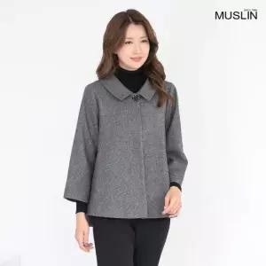 엄마옷 울모직 카라 잔체크 정장 망토자켓 1GHJ25190 중년여성 마담 60 70대  빅사이즈 할머니