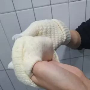 니트장갑 남녀공용 스마트폰 터치 니트장갑 화이트