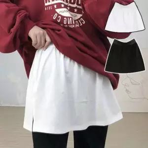 스커트 옆트임 탄탄밴딩 페이크 밴딩 레이어드 연출 티셔츠