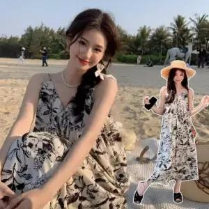 스트라이프원피스 원피스 루즈핏원피스 플라워 반팔롱원피스 데일리룩