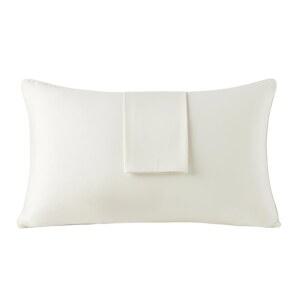 면 베개 보호기 - 100% 방수 용 사이즈 GOTS & Fairtrade 인증 가장자리 배관이 있는 140GSM 저자극 세탁기 통기성 커버 2팩( 용)