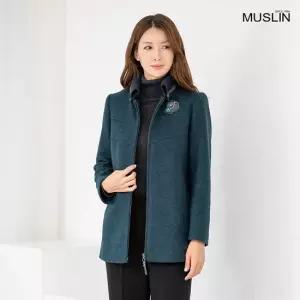 엄마옷 울모직 카라 배색 자켓 1GHJ25084 중년여성 마담 60 70대  빅사이즈 할머니