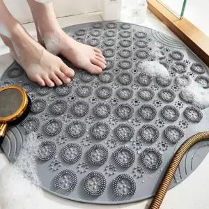 욕실 화장실베스트 논 미끄럼 방지 지압 발 매트 55x55