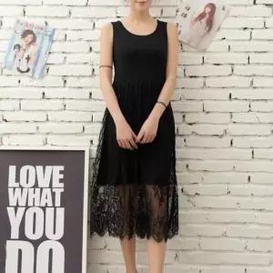 나시원피스 다양하게 활용할수있는 민소매 레이어드 레이스원피스