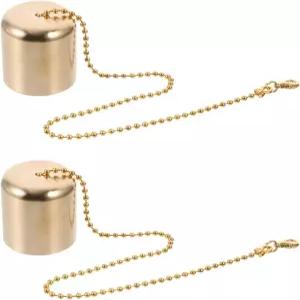 제로데코 2pcs 황동 램프 쉐이드 오일 스너퍼 소화 캡 티키 토치 교체용 화염 윅 안전한 헤드 세트 캔들