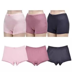여자 인견 세트 드로즈 속바지겸용 3매입 사각팬티
