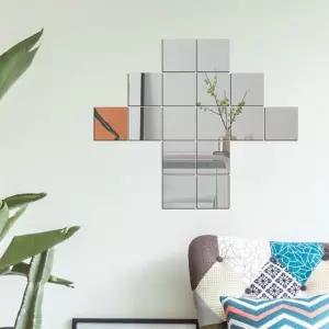 아크릴벽거울 16조각데코거울 사각형조각거울 벽장식아크릴거울 (WFKHJTA)