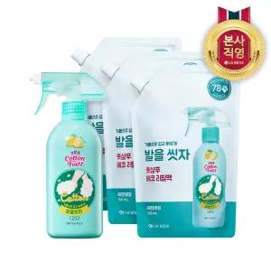 온더바디 코튼풋 발을씻자 풋샴푸 385ml 레몬 1개+리필 500ml 레몬 3개