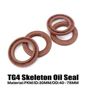 FKM TG4 스켈레톤 오일 씰 내경 30mm 외경 4075mm 우수한 밀봉 성능 하이 내열성 오래 지속되는 누출 방지