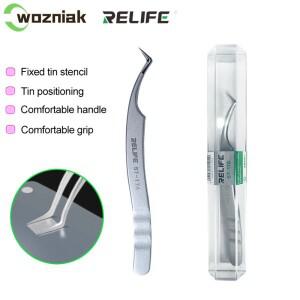 RELIFE ST-17A IC 칩 주석 도금 위치 결정 핀셋 심기 BGA 스텐실 고정 수리 도구 초정밀