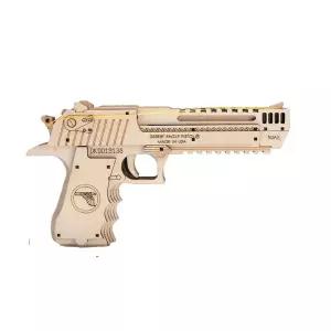 총모형 DIY 3D 피규어 장난감 나무 리볼버 조립총 엔틱