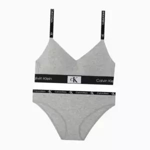 [Calvin Klein]UNDERWEAR CK 여성 브라렛팬티 세트 QF7218QD3988 GREY 698447