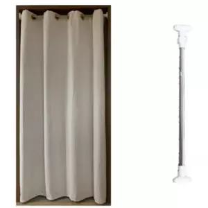 문가리개 커튼 압축봉세트 햇빛차단 공간분리 200cm