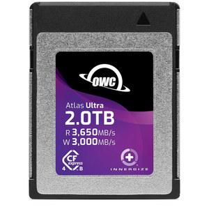 OWC Atlas Ultra 2.0TB 고성능 CFExpress 4.0 Type B 메모리 카드, 최대 3650MB/s 읽기, Pro 비디오 및 사진 제공