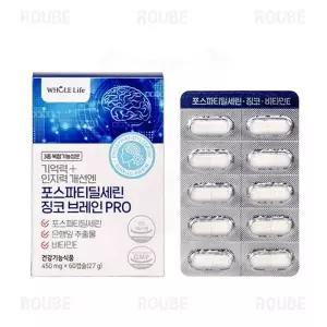 홀라이프 포스파티딜세린 징코 브레인 PRO, 60캡슐, 1개