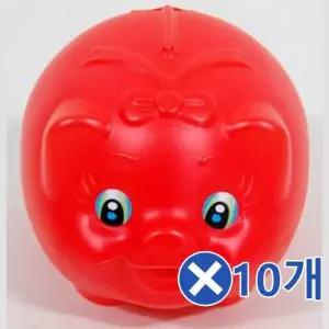 [에이치플러스몰]WL 빨간 돼지저금통-대x10개 저금통선물 은행저금통