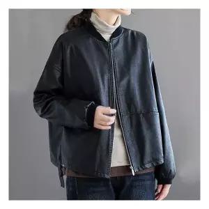 어썸 [단독특가] 언발 레더 점퍼 라이더 자켓_258431