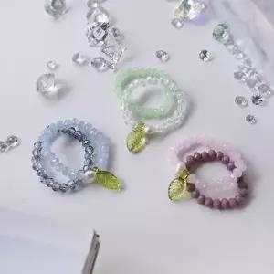 [에이치플러스몰]FR007 담수진주 비즈반지 2개set