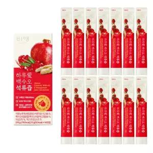 하루애 백수오 석류즙 스틱형 65brix 15g x 98포/석류주스 글루타치온 석류원액 석류농축액