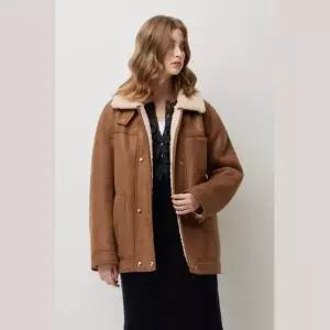 [롯데백화점]시슬리 [기은세/이주빈 PICK] 더블 페이크 레더 무스탕 SALE33561