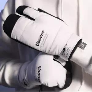 보거스트 남성 스키 삼지 장갑 보드 스포츠 화이트 L BNA