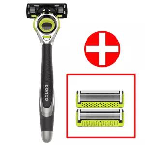 도루코 3D모션 면도기(면도핸들+날3개) 도루코면도기 7중날