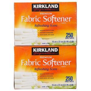 Fabric Softener 종이형 섬유 유연제 250매 1+1 2팩