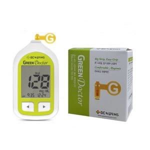 녹십자 그린닥터 혈당측정기셋트+혈당시험지500매+채혈침500개+알콜솜500매