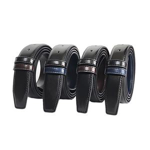 몽블랑 페라가모 까르띠에 버클 혁띠 교체용 명품 벨트 호환 가죽 벨트끈 남성 양면 허리띠 사이즈 29mm/34mm