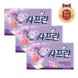 샤프란 아로마시트 섬유유연제 시트형 30매 후레쉬드림 x 3개
