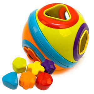 R 오즈토이 퍼니 딸랑이 볼 c313 래틀 오볼 아기공 도형끼우기 모양맞추기 소근육 손감각 촉감발달