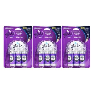 그레이드 화장실용 방향제 터치후레쉬 리필 내추럴 라벤더 3입 x 3개