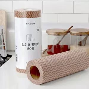 일회용 뜯어쓰는 롤행주 키친타올 50매x5롤 기름제거타올