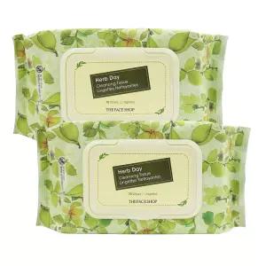 2개 더페이스샵 허브데이 클렌징 티슈 70매 a2