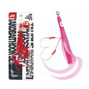 GB 타우러스 타코베이트 훅셋 GT-13 GT-16(대구,참돔 스커트 훅셋) 꼴뚜기 형광 타코베이트+고강