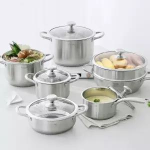 파쿠젠 IH 인덕션 겸용 스텐냄비 양수 전골 곰솥 찜솥 찜기