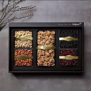 [명절명작]견과 선물세트 4호[호두250g+볶음아몬드160g+캐슈넛150g+건블루베리170g+건크랜베리150g]