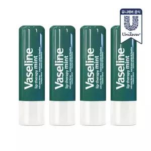 바세린 스틱 립밤 민트 4.8g 4개