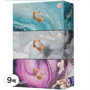 모나리자 부드러운 천연펄프 미용티슈 2겹 280개입 9개
